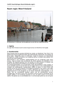 West-Friesland - Rijksdienst voor het Cultureel Erfgoed