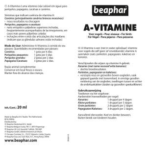 bijsluiter van Beaphar A Vitamine.
