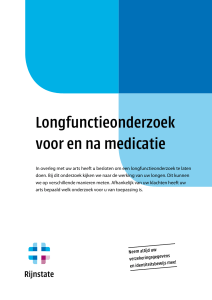 Longfunctieonderzoek voor en na medicatie