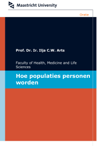 Hoe populaties personen worden - Maastricht University Research