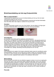 Bindvliesontsteking van het oog (Conjunctivitis)