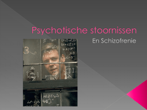 Schizofrenie - Psychische stoornissen