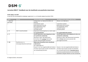 Correcties DSM-5 : Handboek voor de classificatie van psychische