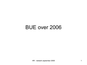 BUE over 2005 - Vlaanderen.be