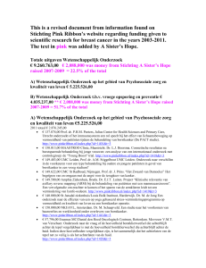 This is a revised document from information found on Stichting Pink