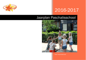 Jaarplan Paschalisschool