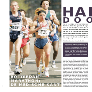rotterdam marathon: de medische kant