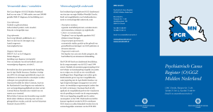 Psychiatrisch Casus Register (O)GGZ Midden Nederland