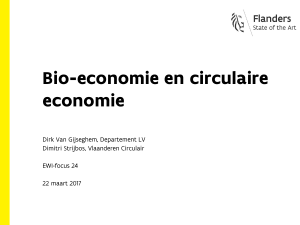 Bio-economie - Departement EWI