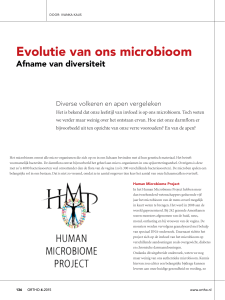 Evolutie van ons microbioom