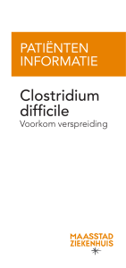Clostridium difficile - Voorkom verspreiding
