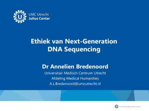 De Ethiek van nextgeneration DNAsequencing