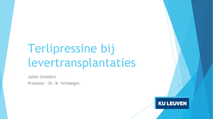 Terlipressine bij levertransplantaties