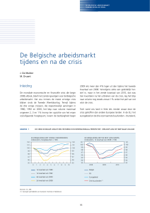 De Belgische arbeidsmarkt tijdens en na de crisis