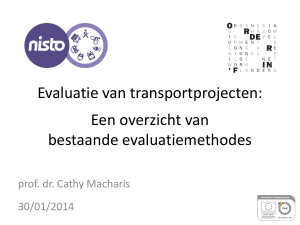 Evaluatie van transportprojecten: Een overzicht van