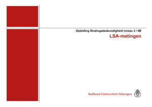 LSA-metingen - Stralingsdeskundigheid