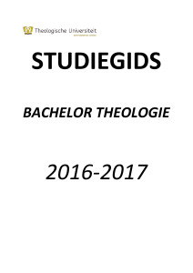bachelor theologie - Theologische Universiteit Kampen