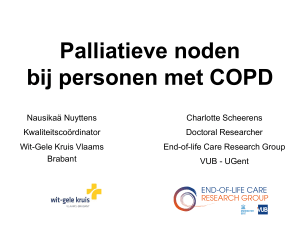 Palliatieve noden bij personen met COPD