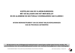 bijlage 1 - Provincie Antwerpen