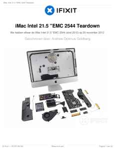 iMac Intel 21.5 "EMC 2544 Teardown