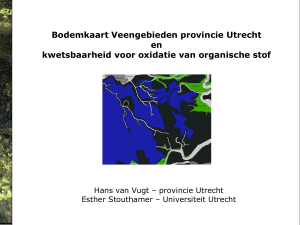 Bodemkaart veengebieden provincie Utrecht