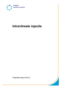 Intravitreale injectie - Máxima Medisch Centrum