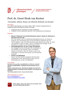 Prof. dr. Geurt Henk van Kooten