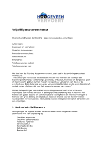 Open: Vrijwilligersovereenkomst Hoogeveenvervoert