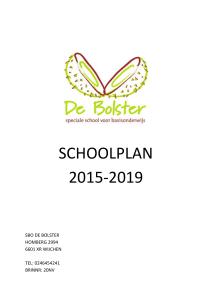 indeling schoolplan 2015-2019