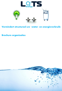 Vermindert structureel uw water- en energieverbruik