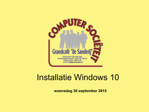 Installatie Windows 10 Procedures voor Windows 7 en 8.1