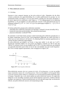 11 Piëzo-elektrische sensoren 11.1 Inleiding