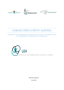Lokale educatieve agenda