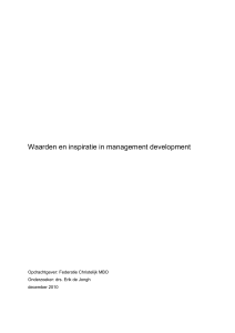Management development - Federatie Christelijk MBO