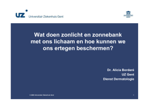 Presentatie Dr Bordere - UZ Gent