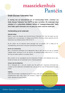 Orale Glucose Tolerantie Test
