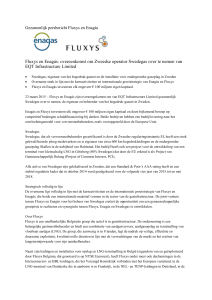 Fluxys en Enagás - overeenkomst om Zweedse operator