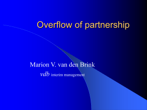 Overflow of partnership