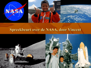 Spreekbeurt NASA door Vincent