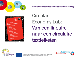 Circular Economy Lab: Van een lineaire naar een circulaire