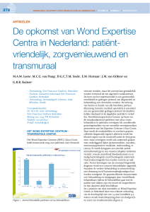 De opkomst van Wond Expertise Centra in Nederland: patiënt