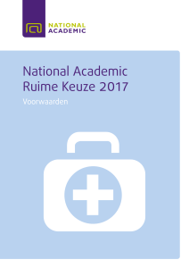 National Academic Ruime Keuze 2017 National Academic Ruime