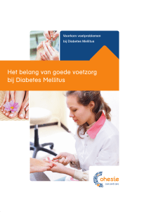 Het belang van goede voetzorg bij Diabetes Mellitus