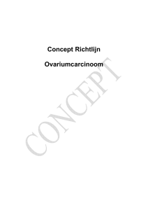 Concept Richtlijn Ovariumcarcinoom