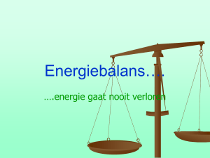 Energiebalans….