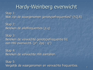 Hardy-Weinberg evenwicht