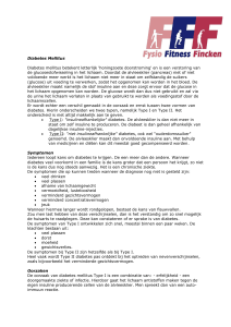 Diabetes Mellitus - Fysio Fitness Fincken