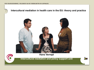 Brief history of intercultural mediation in Belgian health care
