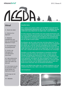 NESDA nieuwsbrief 2012