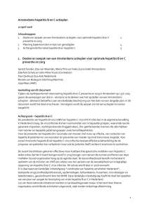 Amsterdams hepatitis B en C actieplan 1. Doelen en aanpak van
